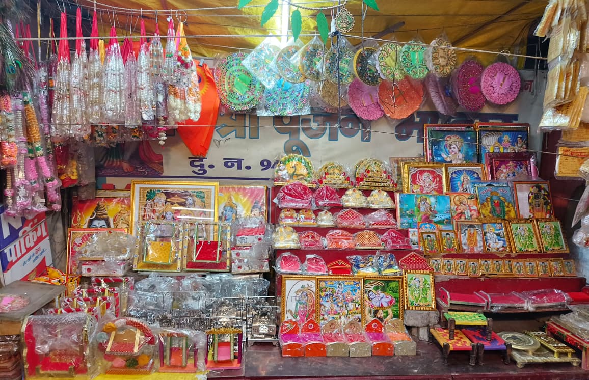 Shop Interior with Religious Items